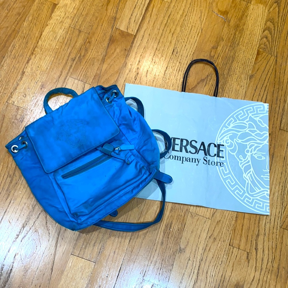 ✨VERSACE tourquise blue mini backpack!✨